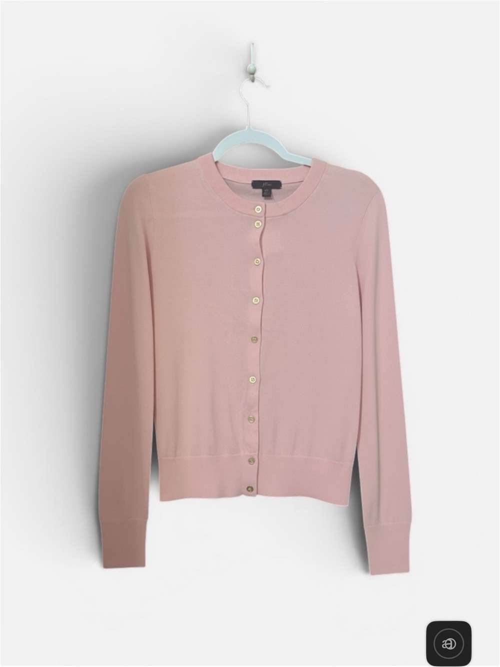 J. Crew Pink Button-Up Lightweight Cardigan